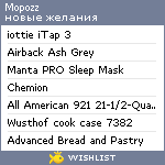 My Wishlist - mopozz