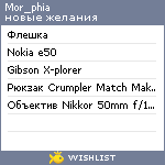 My Wishlist - mor_phia