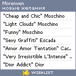 My Wishlist - morenwen