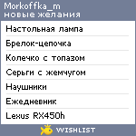 My Wishlist - morkoffka_m