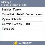 My Wishlist - morkys