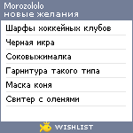 My Wishlist - morozololo