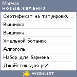 My Wishlist - morwan