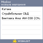 My Wishlist - moskos