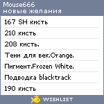 My Wishlist - mouse666