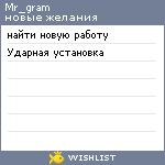 My Wishlist - mr_gram