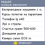 My Wishlist - mrlis89