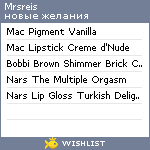 My Wishlist - mrsreis