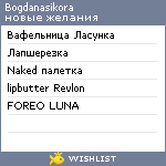 My Wishlist - mrssidana