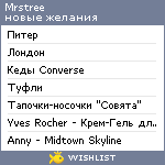 My Wishlist - mrstree