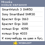 My Wishlist - mrzonka