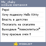 My Wishlist - ms_chaky