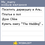 My Wishlist - ms_marry