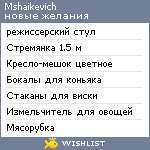 My Wishlist - mshaikevich