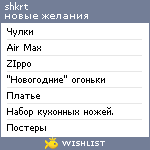 My Wishlist - mshkrid