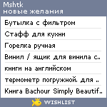 My Wishlist - mshtk