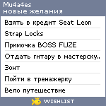 My Wishlist - mu4a4es