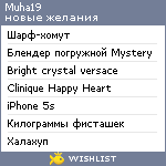 My Wishlist - muha19