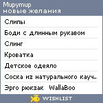 My Wishlist - mupymup