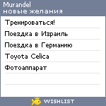 My Wishlist - murandel
