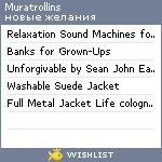 My Wishlist - muratrollins