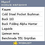 My Wishlist - murrrf