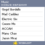 My Wishlist - music_koroleva_mira