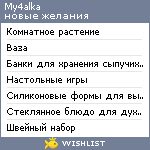 My Wishlist - my4alka