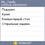 My Wishlist - my_family