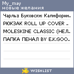 My Wishlist - my_may