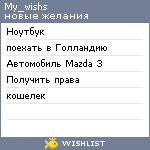 My Wishlist - my_wishs