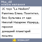 My Wishlist - mya_old