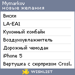 My Wishlist - mymarkov