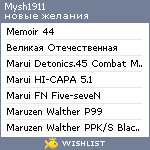 My Wishlist - mysh1911