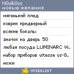 My Wishlist - n0vik0vs