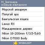 My Wishlist - n_borovaya