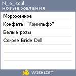 My Wishlist - n_o_soul