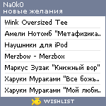 My Wishlist - na0k0