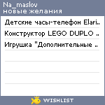 My Wishlist - na_maslov