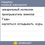 My Wishlist - naaatsu