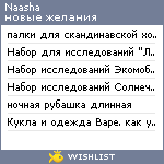 My Wishlist - naasha