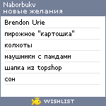 My Wishlist - naborbukv