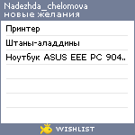 My Wishlist - nadezhda_chelomova