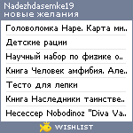 My Wishlist - nadezhdasemke19