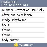 My Wishlist - nadine888