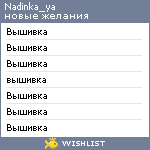 My Wishlist - nadinka_ya