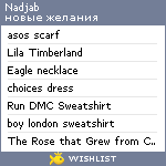 My Wishlist - nadjab