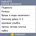 My Wishlist - nadka573