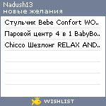 My Wishlist - nadush13