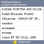 My Wishlist - nadyavarenova